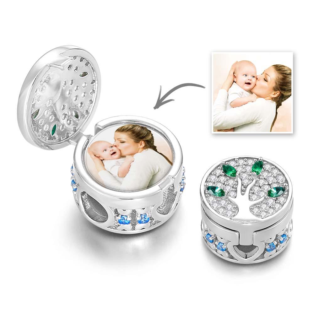 Custom Photo Charm Diamond Family Tree Unique Gifts - soufeelau