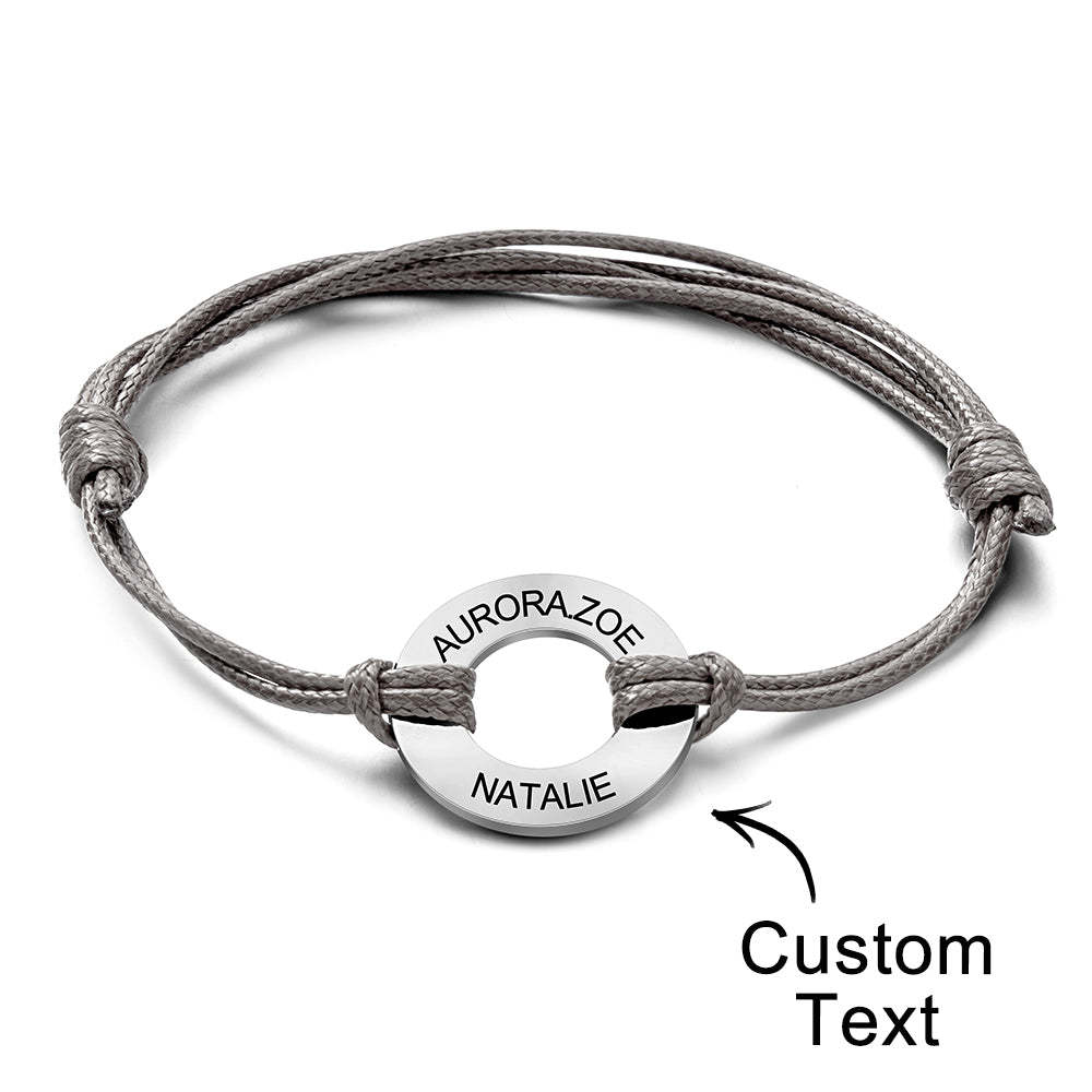 Custom Engraved Bracelet Simple Design Gifts For Dad - soufeelau