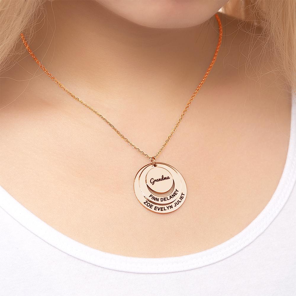 Engraved Necklace Name Necklace Memorial Gifts for Relatives