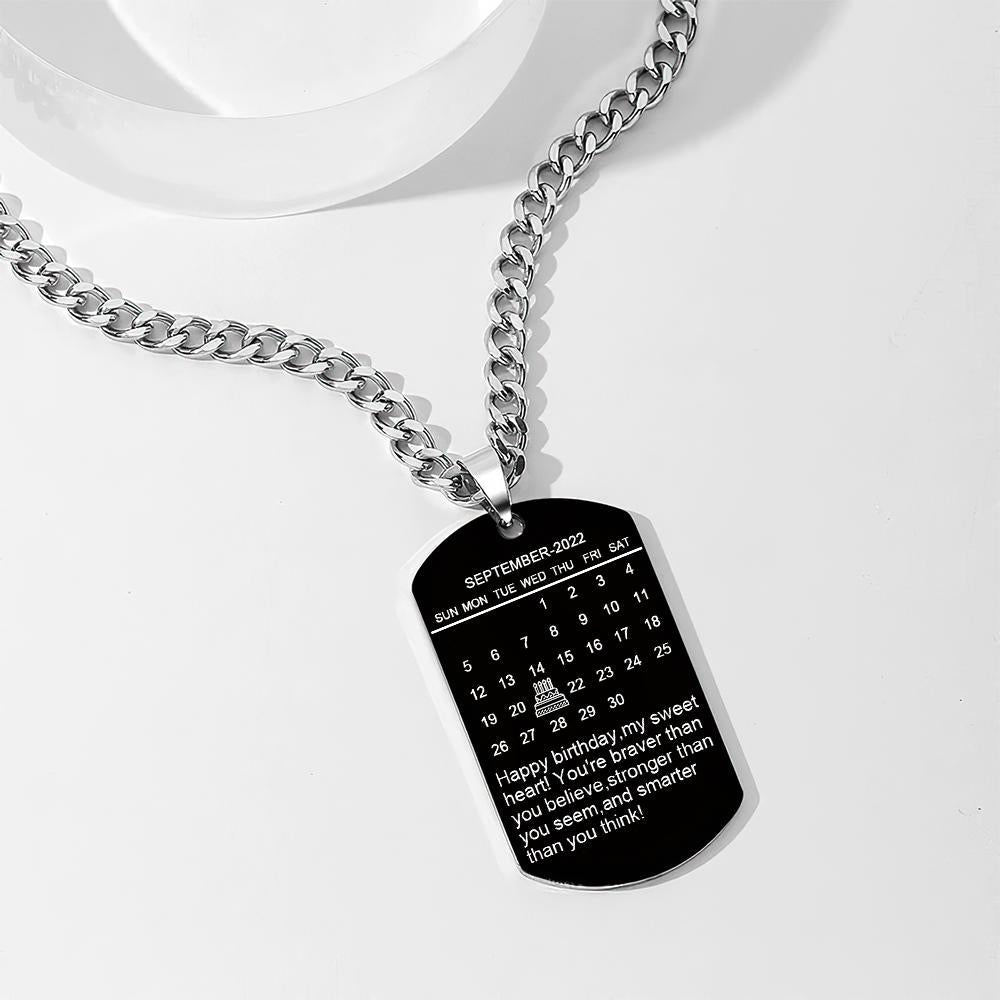 Custom Photo Necklace With Words Photo And Date Perfect Gift For Loved Ones On Birthday - soufeelau