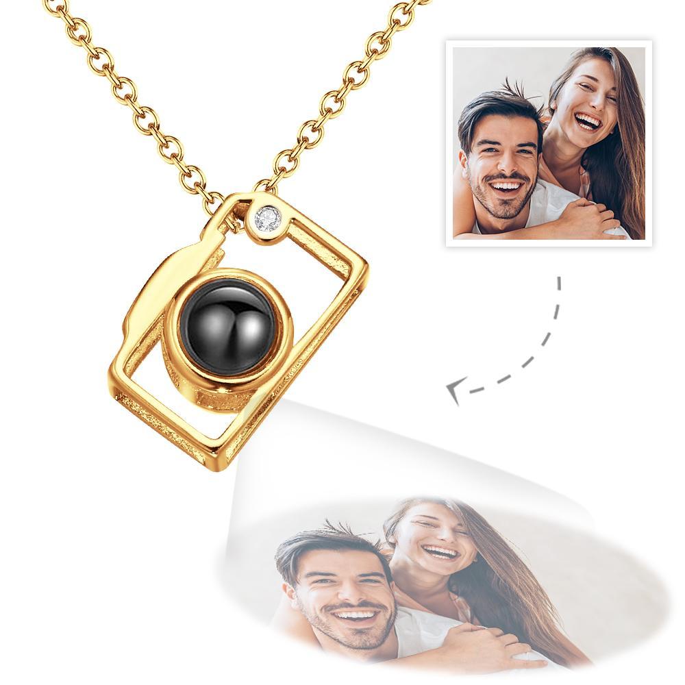 Custom Photo Necklace Projection Creative Camera Shape Gifts - soufeelau