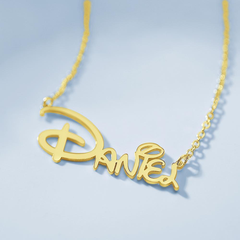Personalized Name Necklace Personalized Lover Name Necklace Sidney Style Name Gift 14K Gold