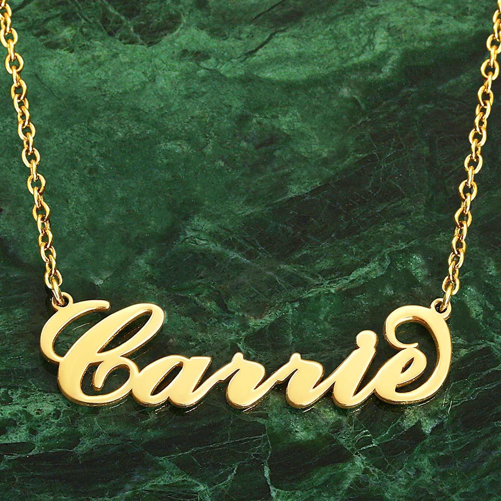 Soufeel Gold  Carrie  Style Name Necklace