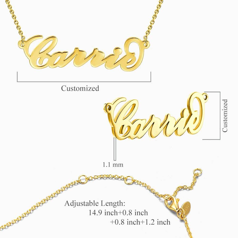 Soufeel Gold Style Name Necklace Gifts For Her