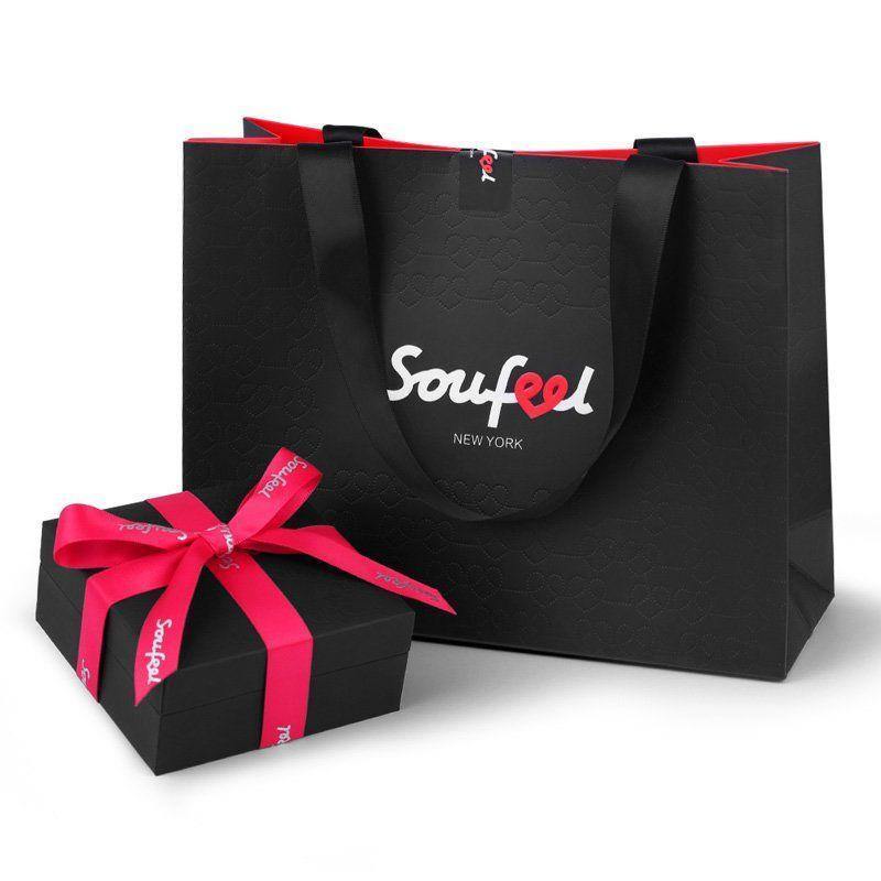 AR View - Soufeel Necklace Box with Package Bag and Polishing Cloth - soufeelau