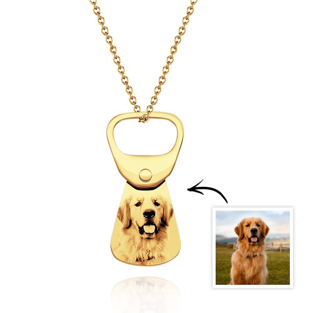 Custom Photo Necklace Cans Necklace Photo Pendant Gift for Pet Lover - soufeelau