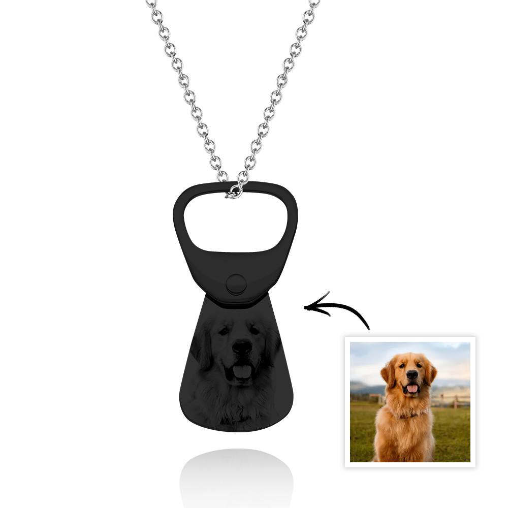 Custom Photo Necklace Cans Necklace Photo Pendant Gift for Pet Lover - soufeelau