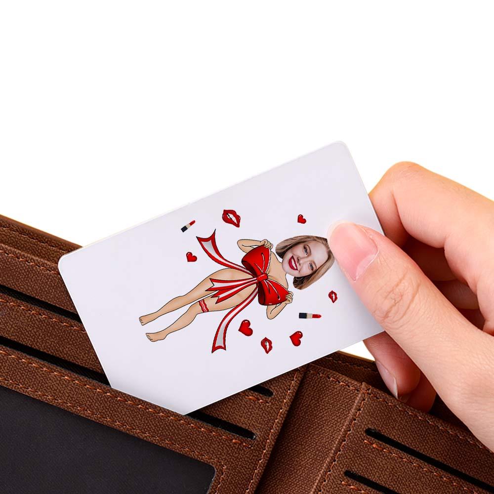 Scannable AR VR Animation 3D Card Virtual Reality Animation AR Graphic Cards Red Bow - soufeelau