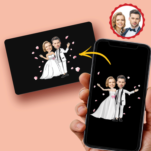 Scannable AR VR Animation 3D Card Virtual Reality Animation AR Graphic Cards We Got Married - soufeelau