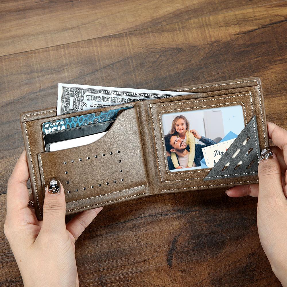 Custom Photo Wallet Insert Card Father's Gifts Card - soufeelau