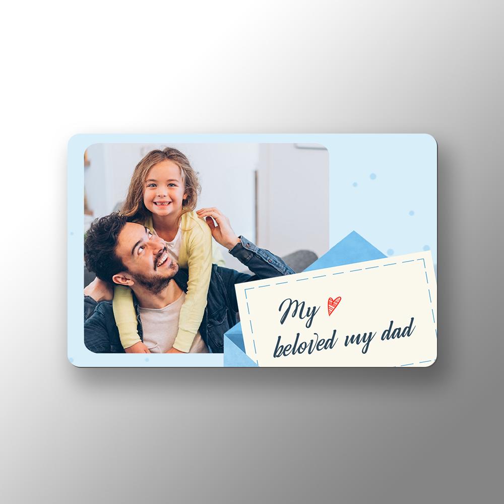 Custom Photo Wallet Insert Card Father's Gifts Card - soufeelau