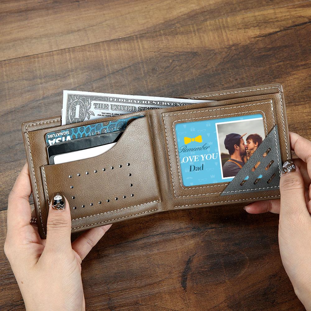 Custom Photo Wallet Insert Card Love You Dad Card - soufeelau