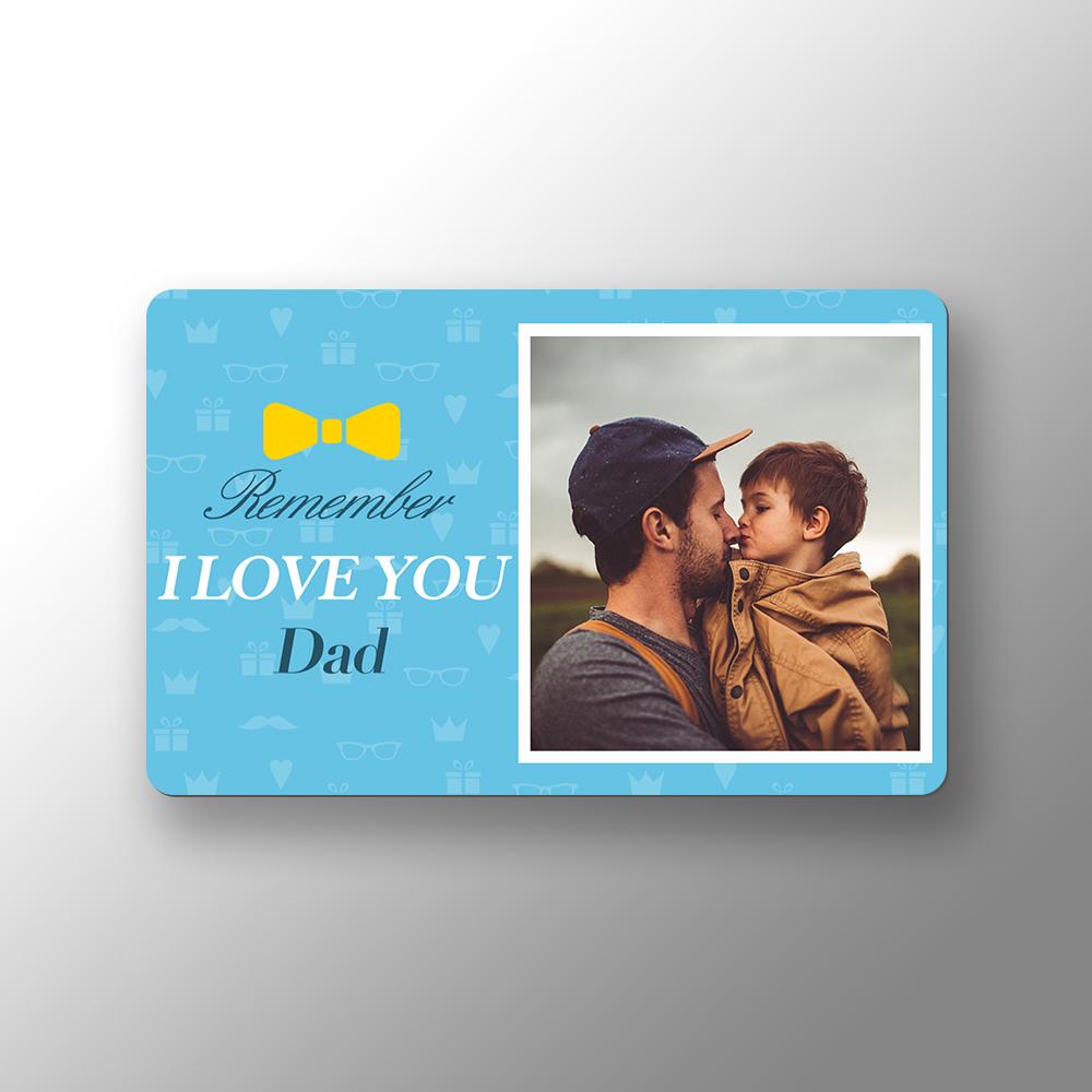 Custom Photo Wallet Insert Card Love You Dad Card - soufeelau