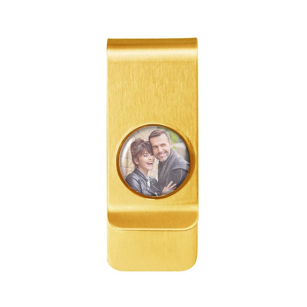 Custom Photo Metal Money Clips Personalized Money Clips Gift for Father Lover Husband - soufeelau