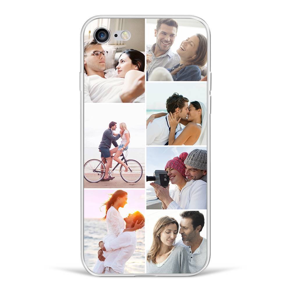 Custom Photo Collage Protective Phone Case 7 Pictures Soft Shell Matte - Samsung S7