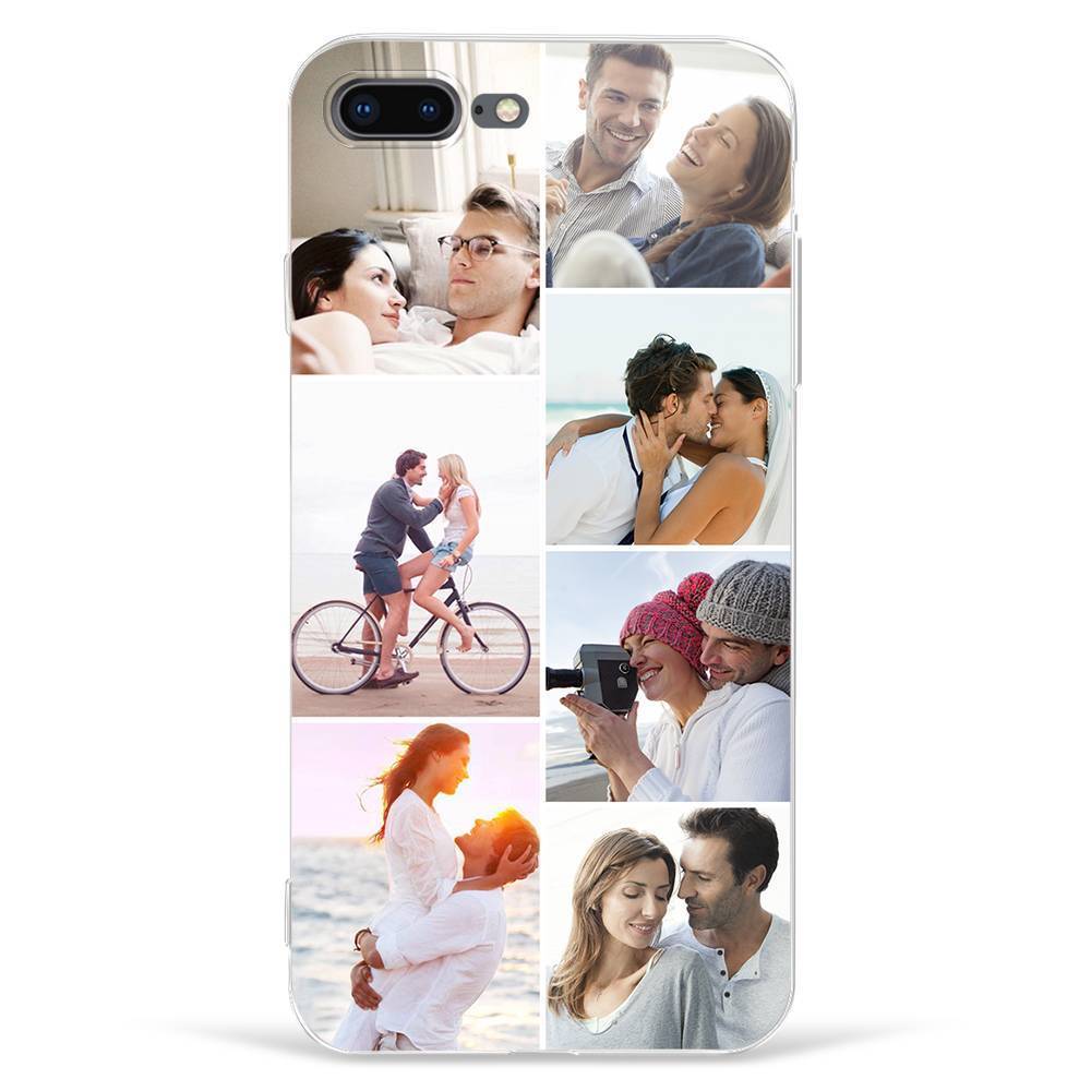 Custom Photo Collage Protective Phone Case 7 Pictures Soft Shell Matte - Huawei P10 Lite