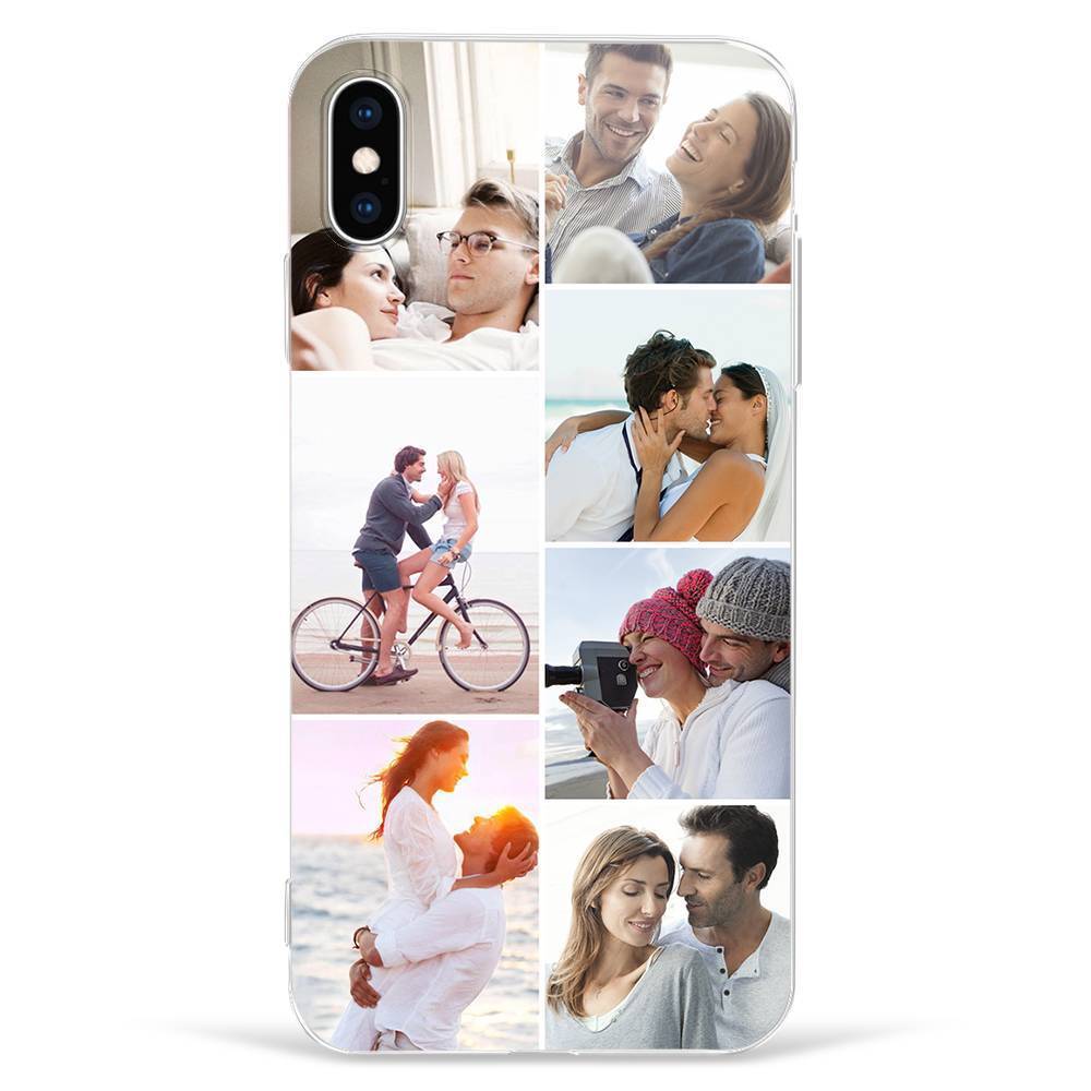 Custom Photo Collage Protective Phone Case 7 Pictures Soft Shell Matte - Huawei P20 Lite
