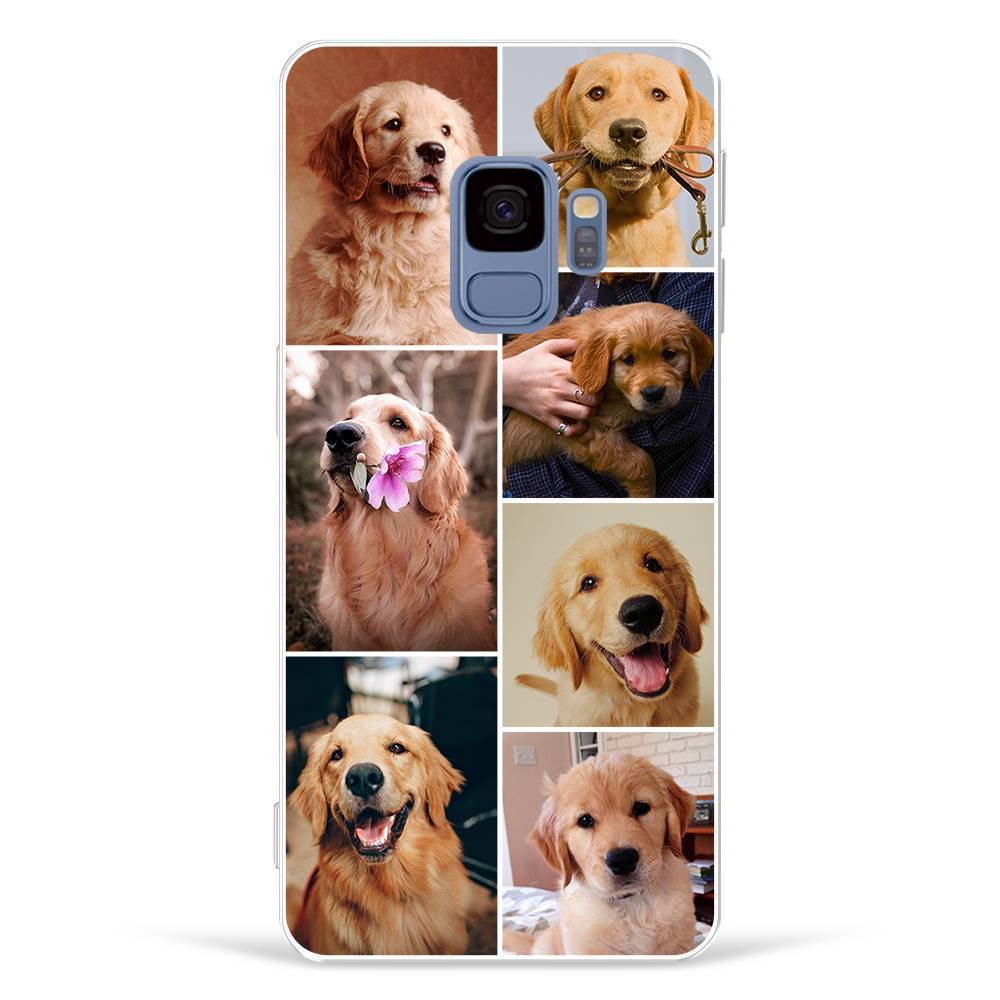 iPhone Xr Custom Photo Collage Protective Phone Case - 7 Pictures Soft Shell Matte