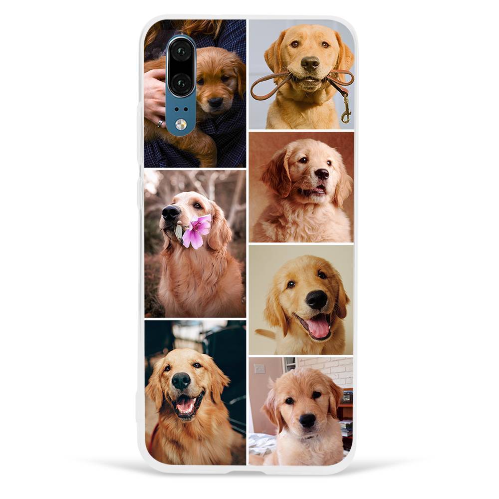 iPhone Xr Custom Photo Collage Protective Phone Case - 7 Pictures Soft Shell Matte