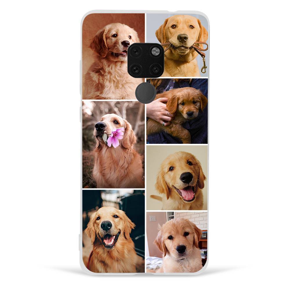 Custom Photo Collage Protective Phone Case 7 Pictures Soft Shell Matte - Huawei P20