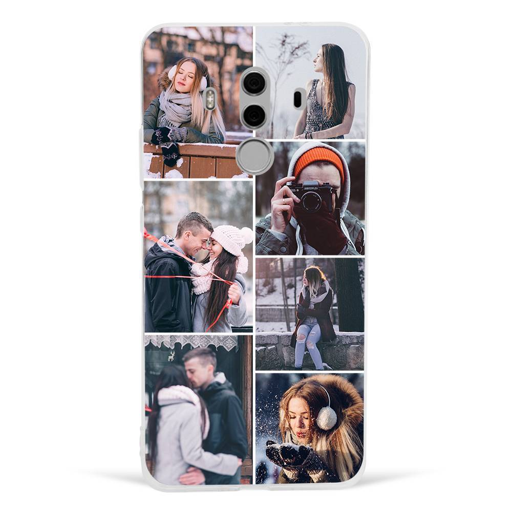 Custom Photo Collage Protective Phone Case 7 Pictures Soft Shell Matte - Huawei P20 Lite