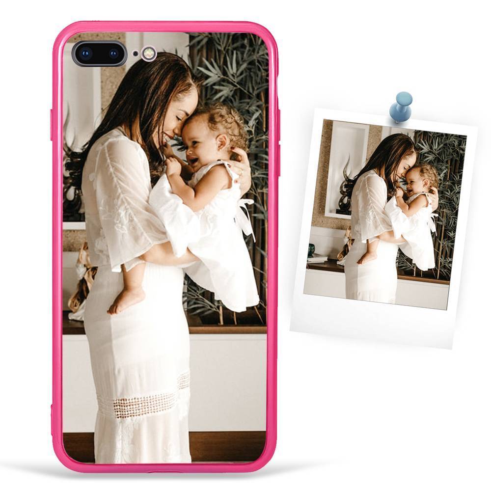 Custom Photo Protective Phone Case Acrylic Rose Red - iPhone Xs Max