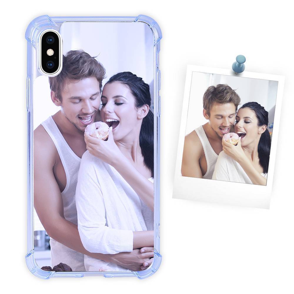 Photo Phone Case Silicone Anti-drop Soft Shell Sky Blue - iPhone Case