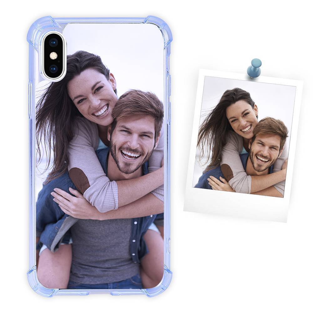 Photo Phone Case Silicone Anti-drop Soft Shell Sky Blue - iPhone Xs