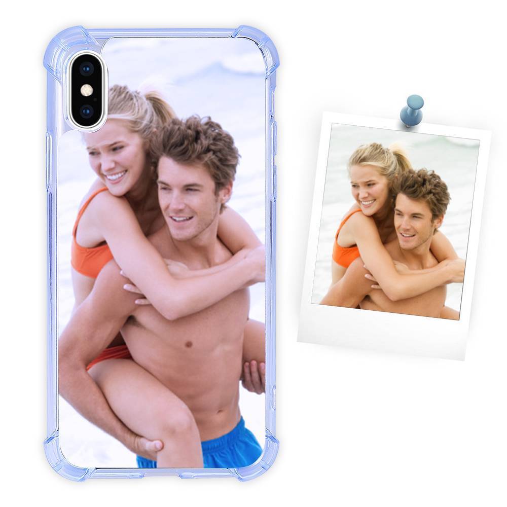 Photo Phone Case Silicone Anti-drop Soft Shell Sky Blue - iPhone Case