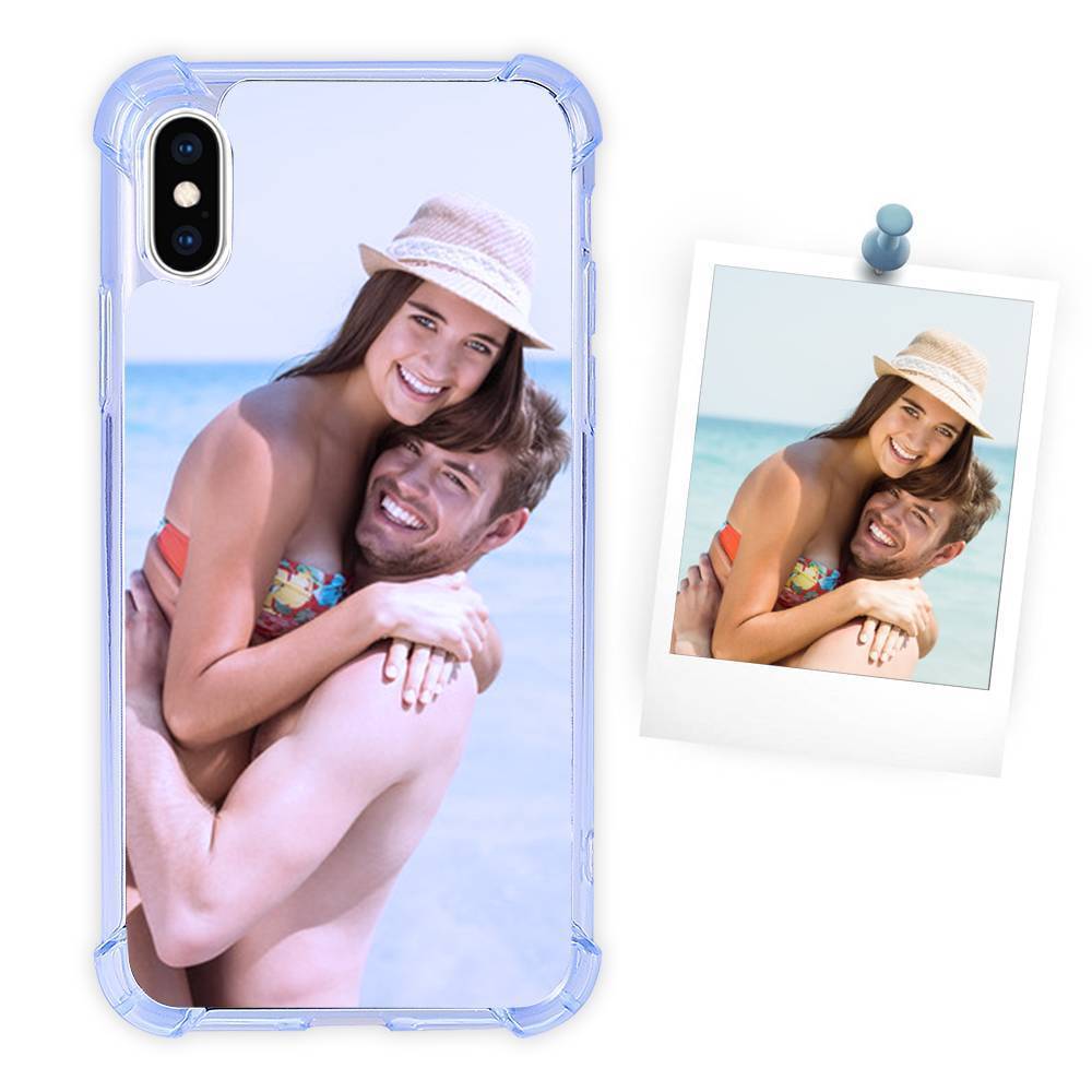 Photo Phone Case Silicone Anti-drop Soft Shell Sky Blue - iPhone Xs