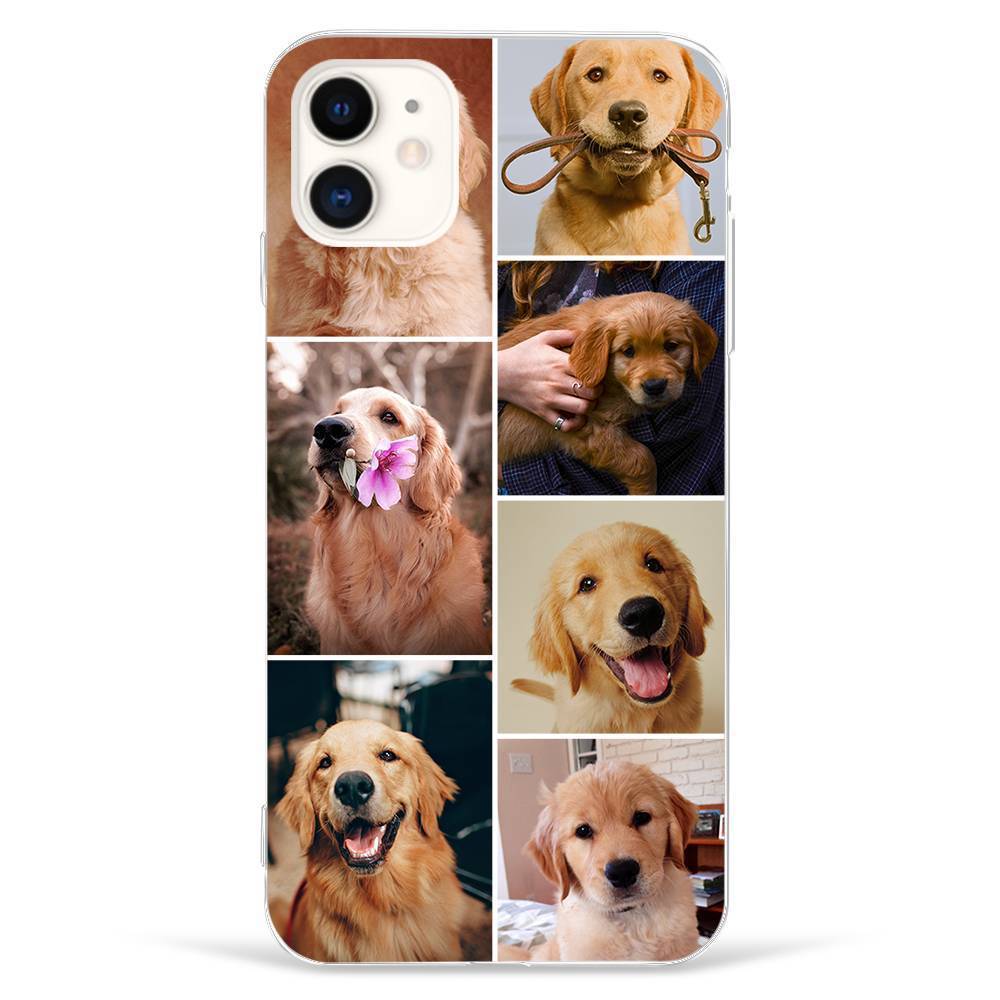 Custom Photo Collage Protective Phone Case 7 Pictures Soft Shell Matte - iPhone 11 Pro