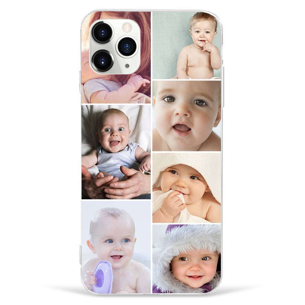 Custom Photo Collage Protective Phone Case 7 Pictures Soft Shell Matte - Huawei P20 Lite