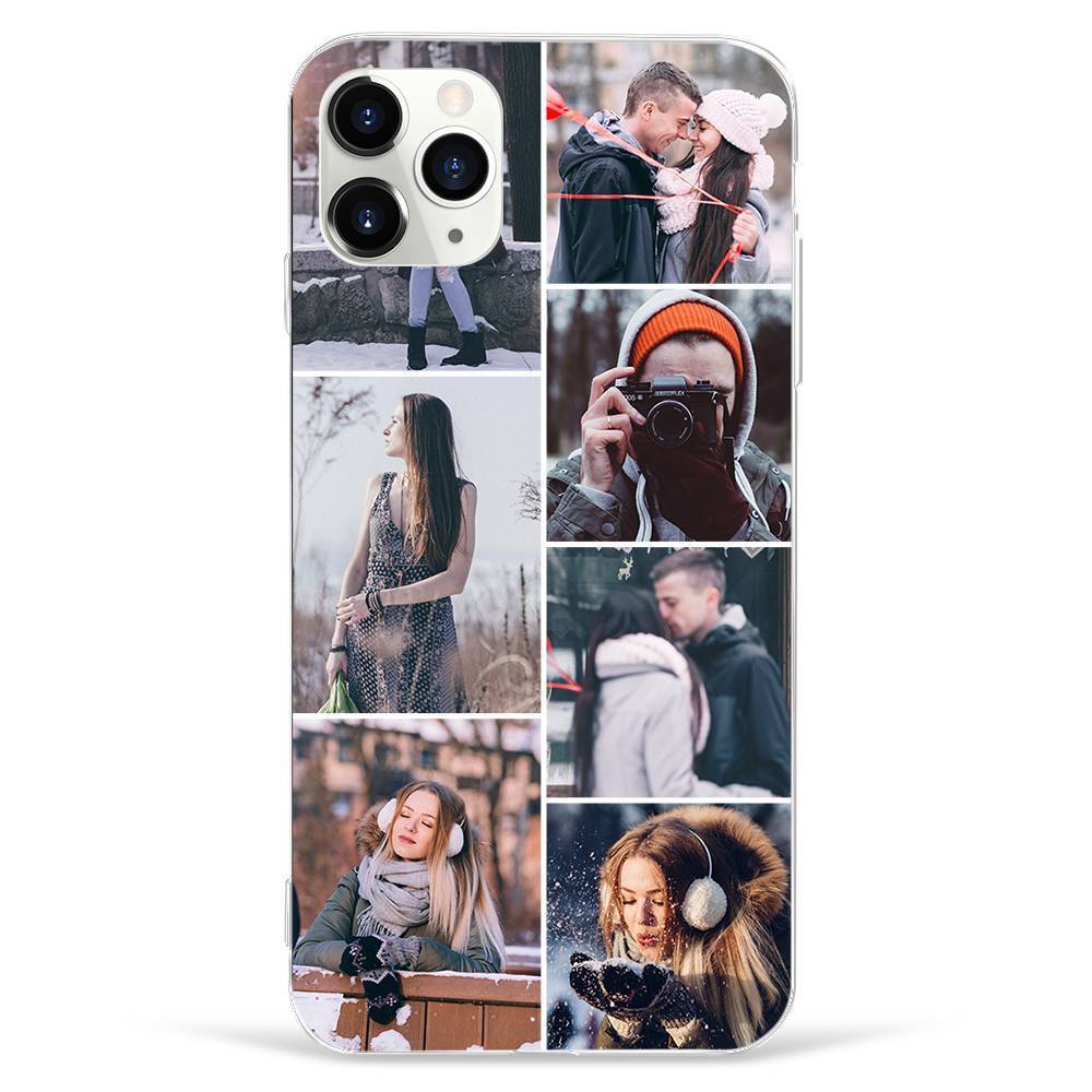 Custom Photo Collage Protective Phone Case 7 Pictures Soft Shell Matte - Huawei P20 Lite