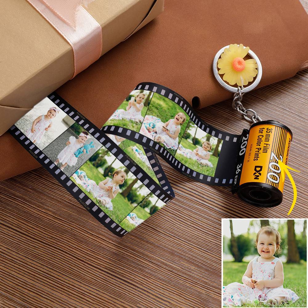 Custom Keychain Film Camera Roll Multiphoto Colorful  Creative Gifts