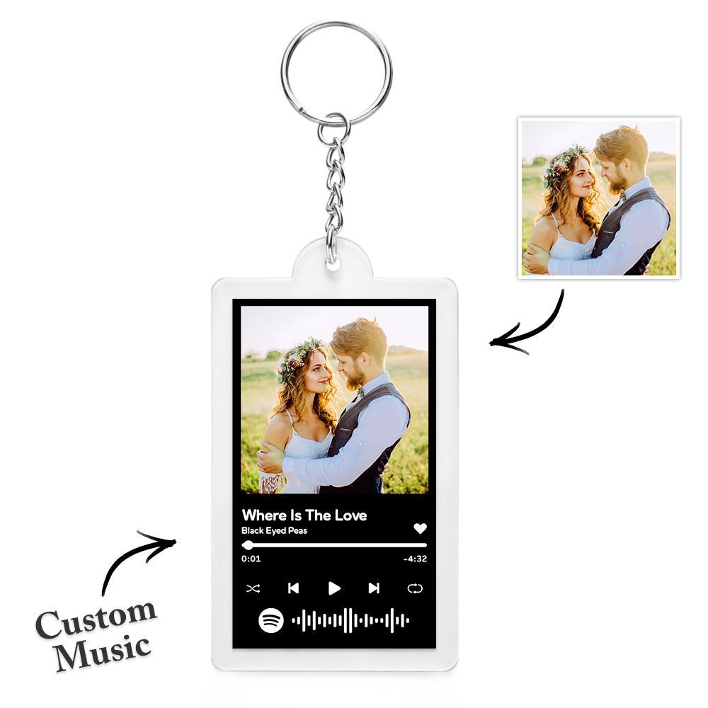 Custom Music Keychain NFC Creative Couple Gifts - soufeelau