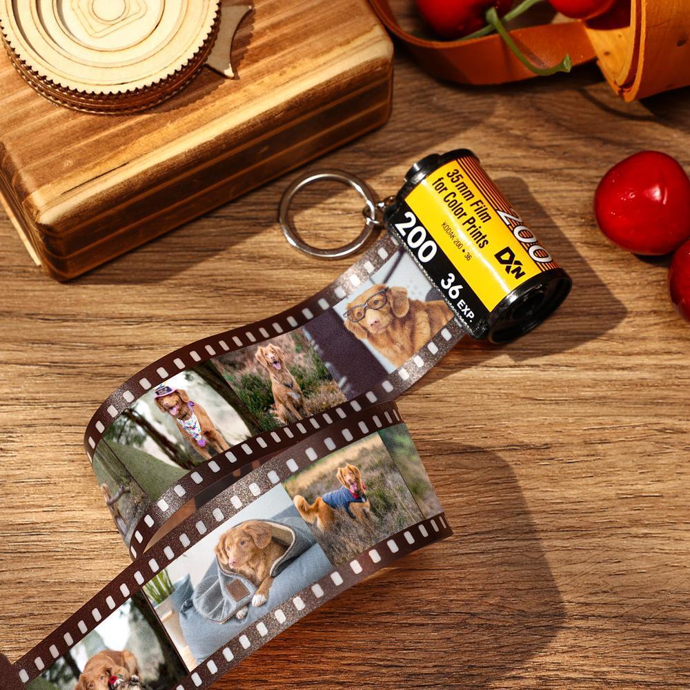 Scannable Spotify Code Film Keychain Spotify Photo Engraved Film Keychain Gifts for Her 15 Pics