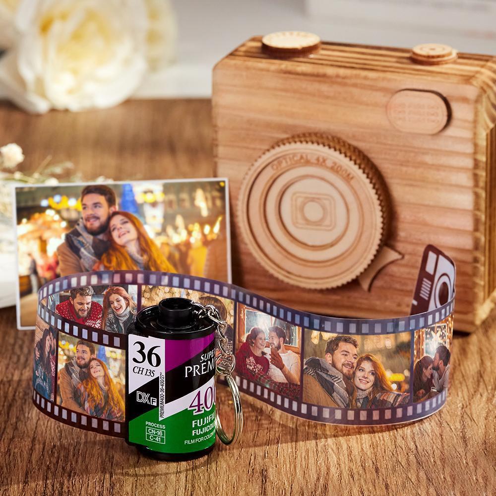 20 Pics Custom Photo Film Roll Keychain with Pictures Customized Photo Gift Best Gifts