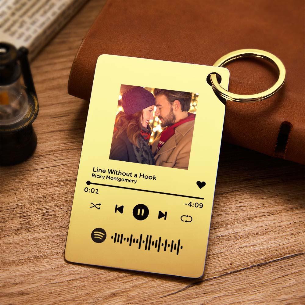 Custom Photo Scannable Spotify Code Music Plaque Valentine's Day Gifts Christmas Gift - soufeelau
