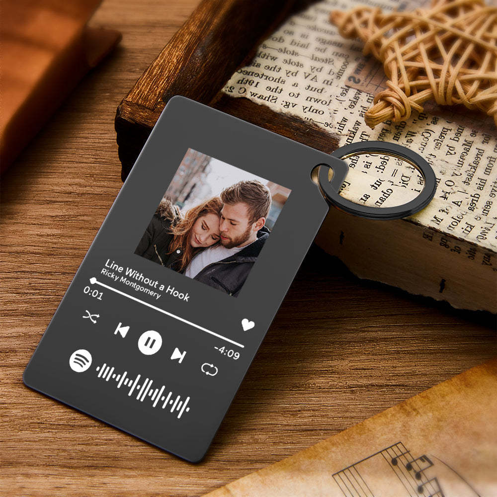 Custom Photo Scannable Spotify Code Music Plaque Valentine's Day Gifts Christmas Gift - soufeelau
