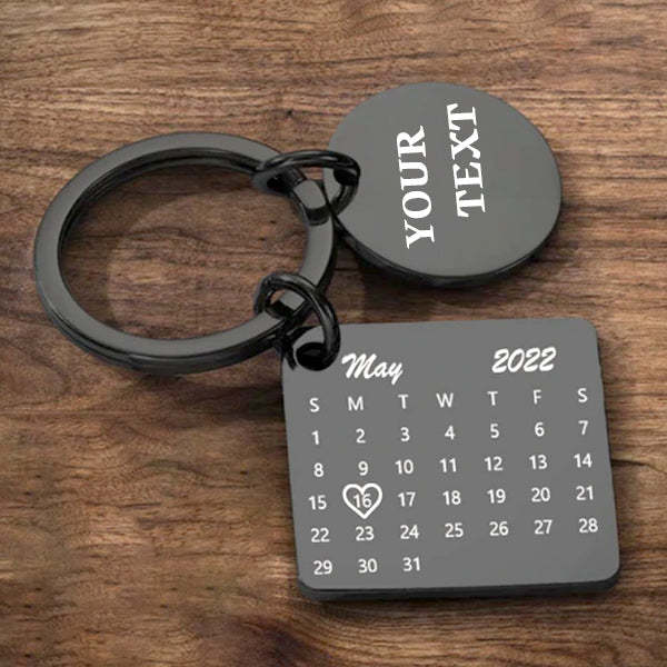 Personalised Calendar Keychain, Date Keychain, Anniversary, Boyfriend, Girlfriend, Husband, Wife, Relationships, Wedding