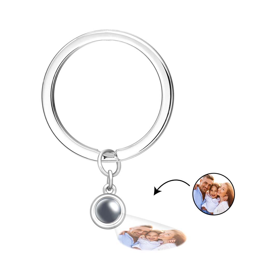 Custom Photo Projection Keychain Personalized Key Ring Exquisite For Family Gifts - soufeelau