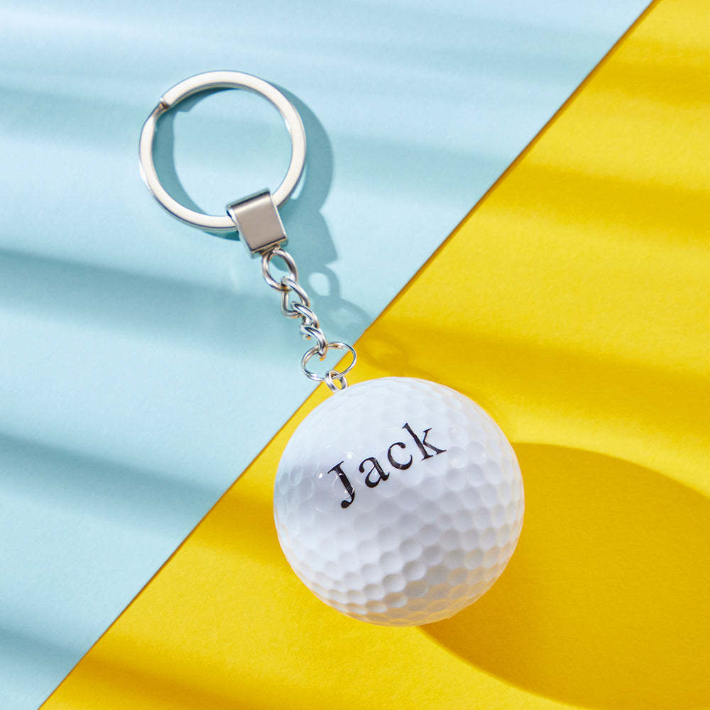 Custom Engraved Keychain Golf Creative Sport Gifts - soufeelau