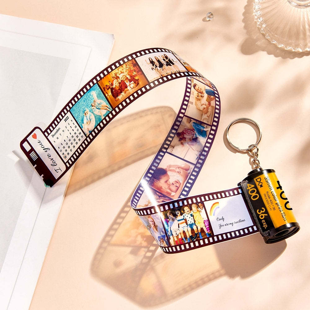 Custom Camera Roll Keychain Personalized Film Keychain Gifts For Lover - soufeelau