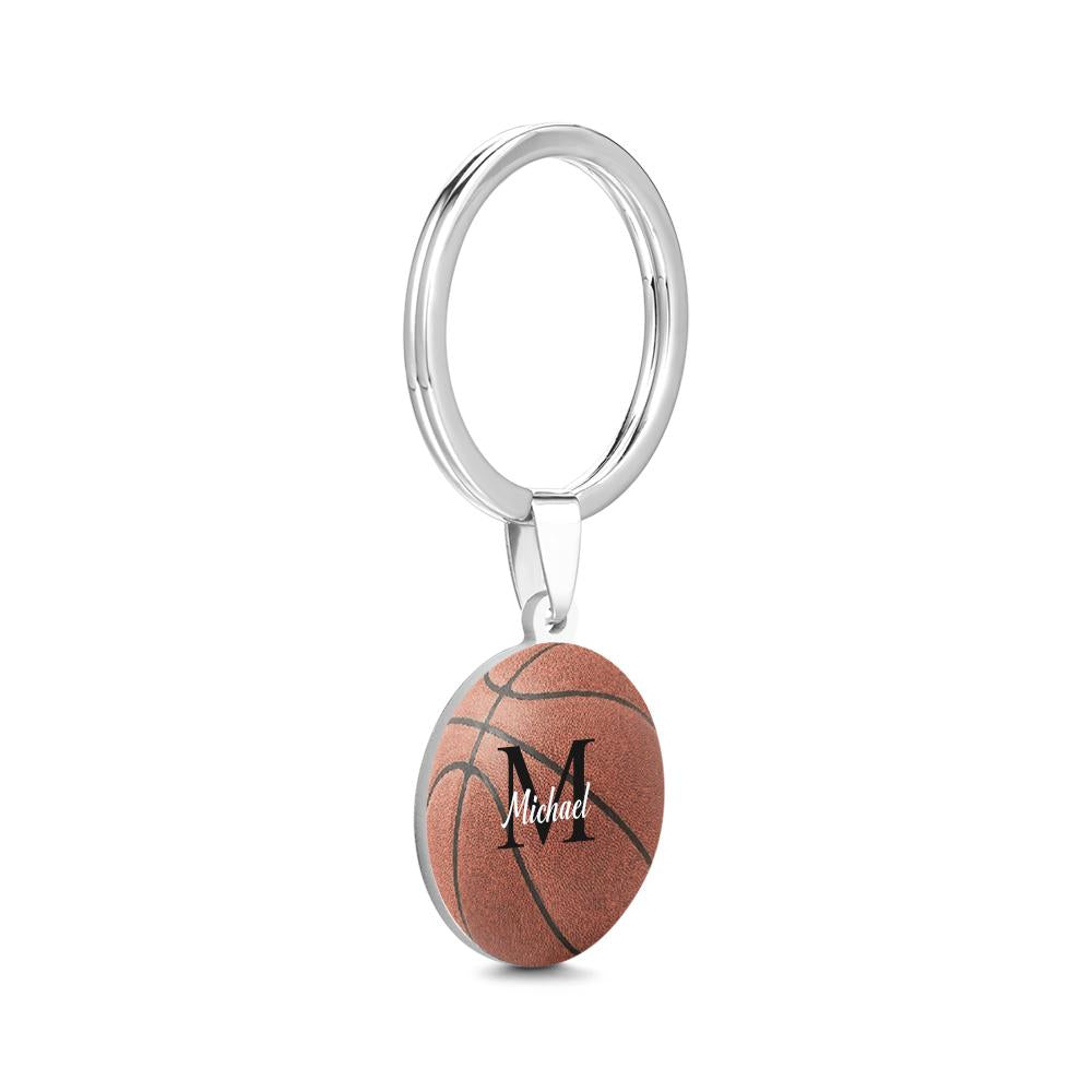 Personalized Basketball Keychain Custom Text Key Chains - soufeelau