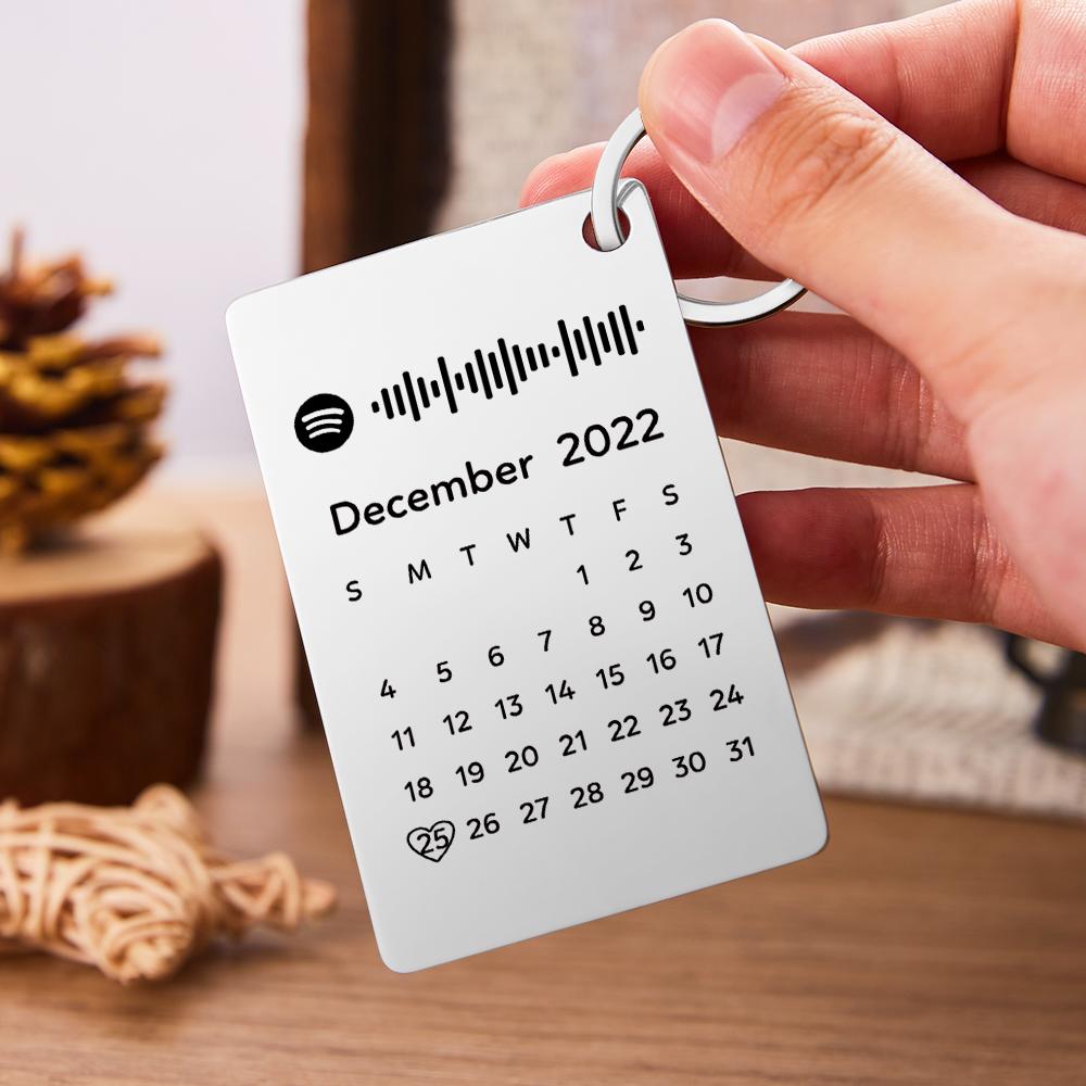 Custom Photo Scannable Spotify Code Music and Calendar Gifts - soufeelau