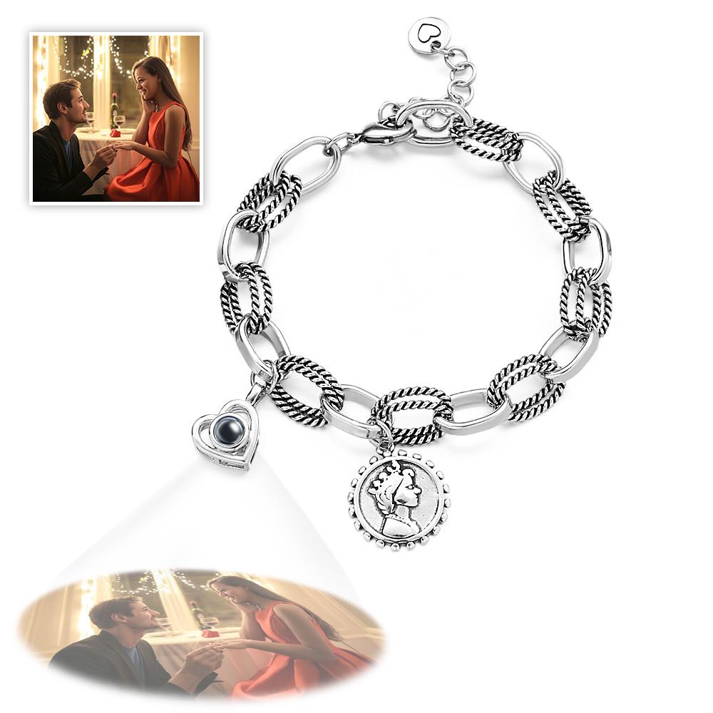 Personalized Optional Photo Projection Bracelet Creative Present for Someone - soufeelau