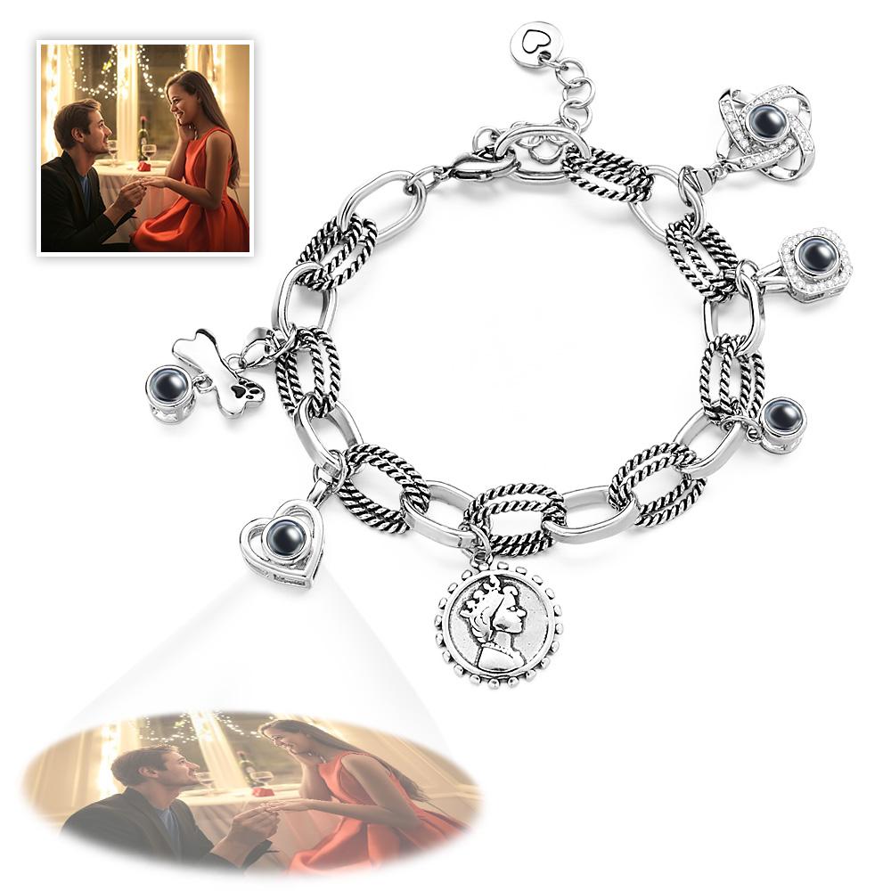 Personalized Optional Photo Projection Bracelet Creative Present for Someone - soufeelau