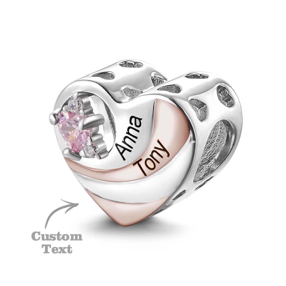 Custom Engraved Charm Exquisite Love Diamond Unique Gifts - soufeelau