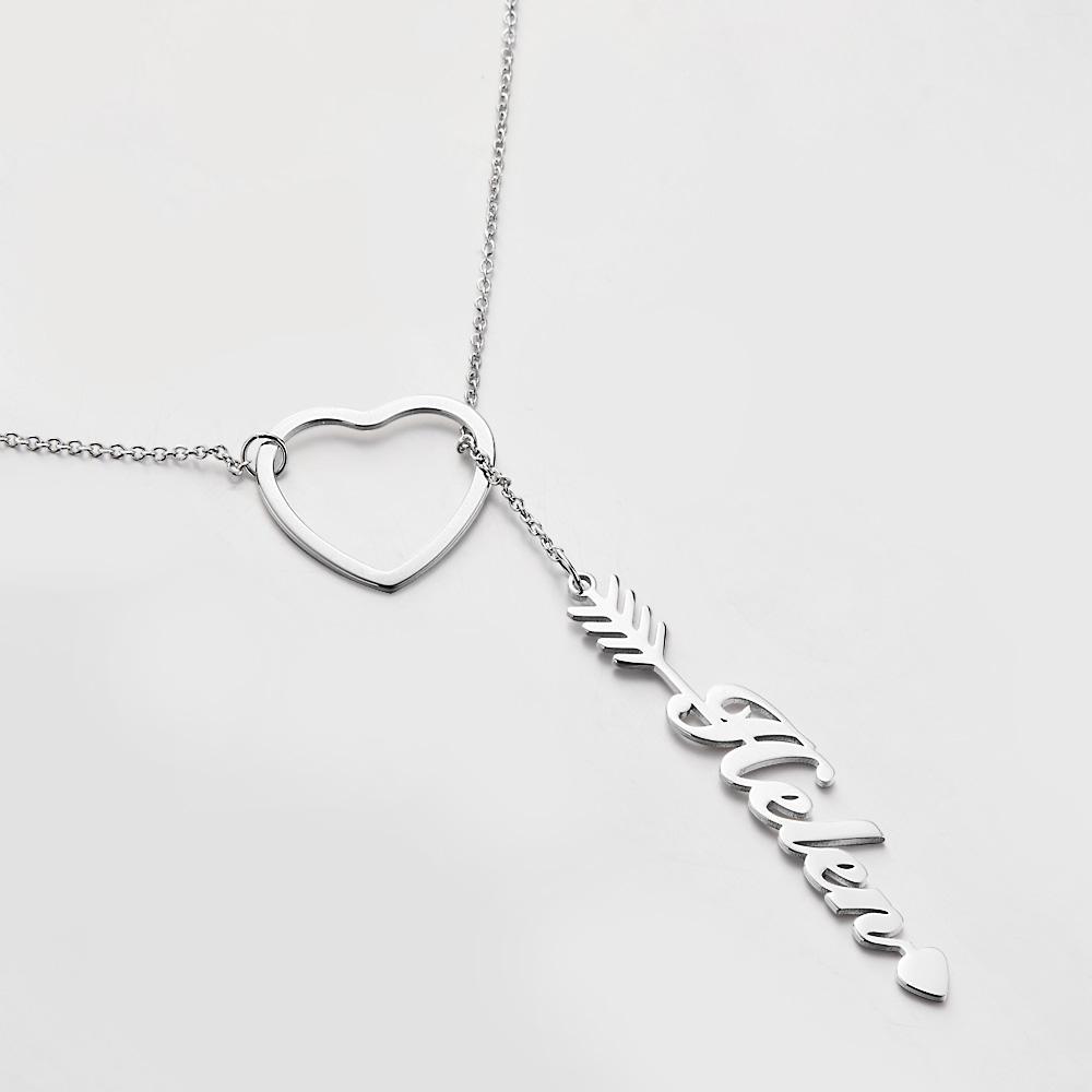 "Out Of Love" Personalized Name Necklace With Heart Perfect Gift for Birthdays Weddings - soufeelau