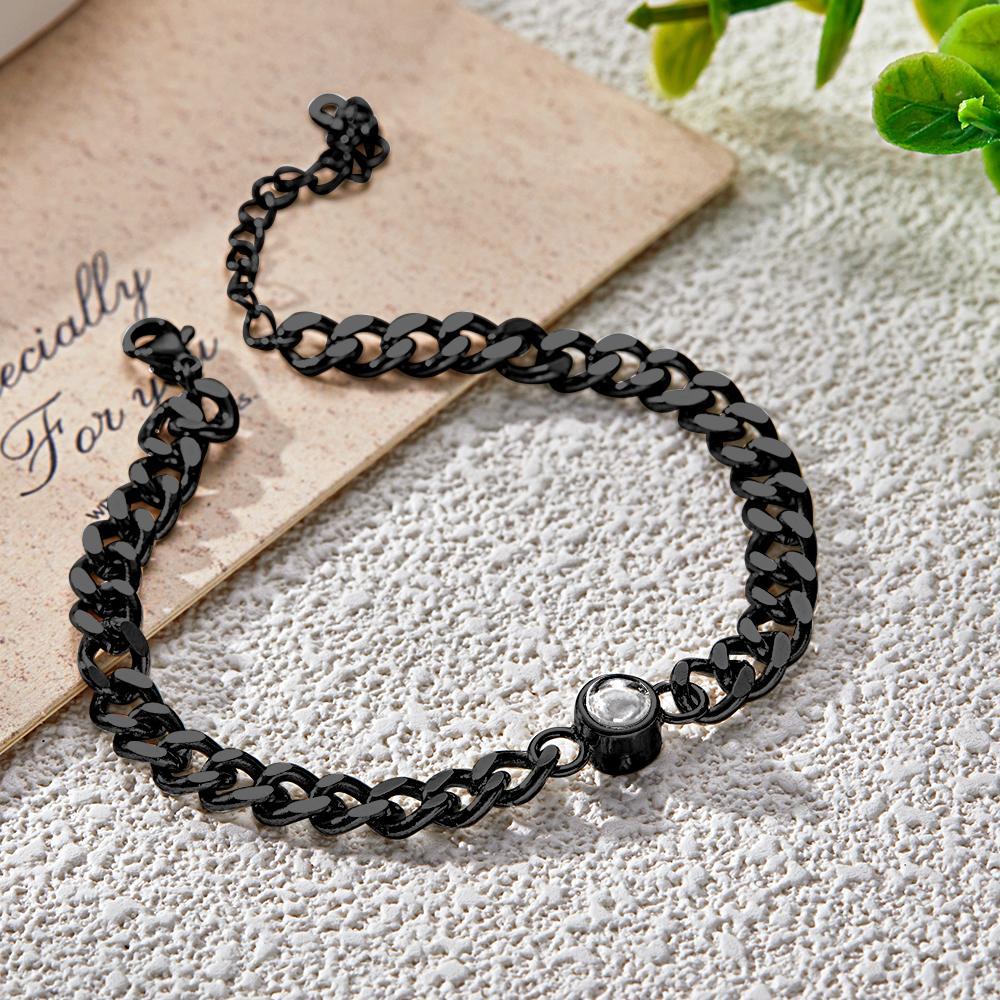 Custom Photo Bracelet Projection Bracelet Vintage Bracelet Christmas Gift for Him - soufeelau